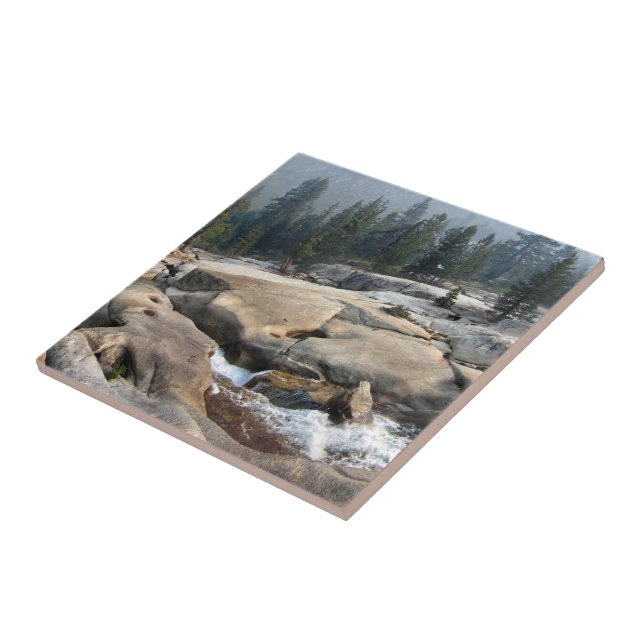 Fish Creek Waterfalls in Cascade Valley - Sierra Tile (Side)