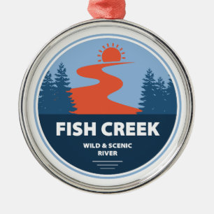 Fish Creek Wild And Scenic River Oregon Metal Ornament