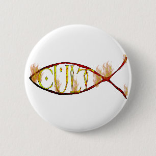 Fish Cult 6 Cm Round Badge