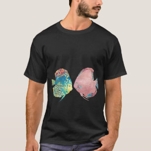 Fish Dad - Colourful Rainbow - Fish Fathers Gift T-Shirt