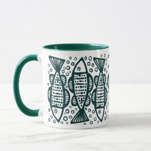Fish - Dark Green Mug