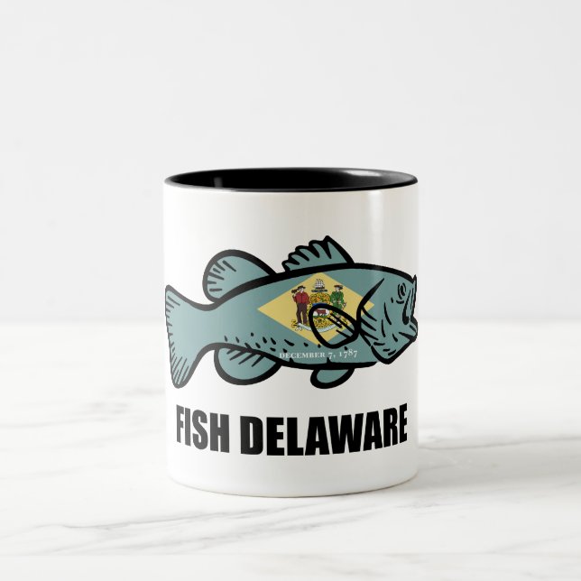 Fish Delaware Two-Tone Coffee Mug (Center)