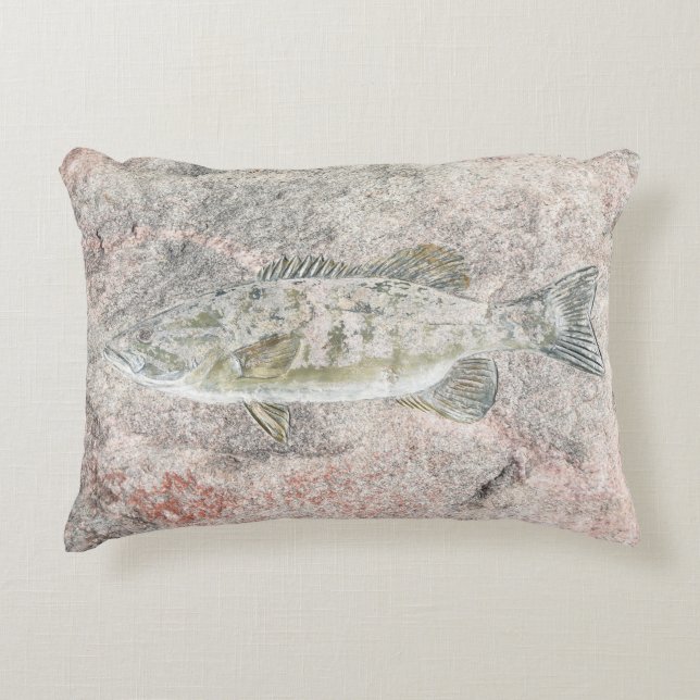 fish design in stone decorative cushion (Front)