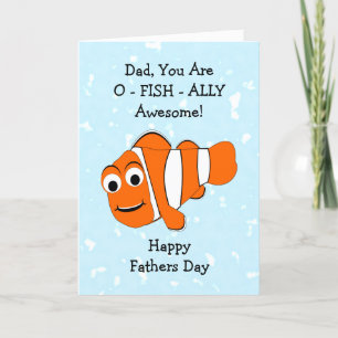 Fish Design Personalised Father's Day Card