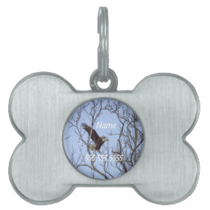 Fish Dinner Delivery Painterly Pet ID Tag