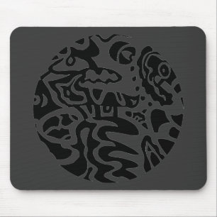 "Fish Disc" Abstract Mouse Pad