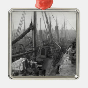 Fish docks, Grimsby, early 20th century Metal Tree Decoration