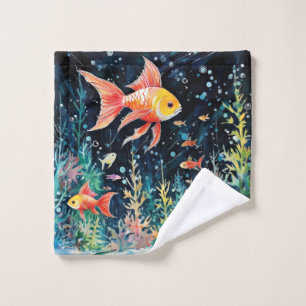 Fish Dreamland, aquarium perfection, Wash Cloth