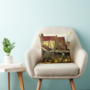 Fish Drying Barn by Vincent van Gogh Cushion