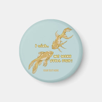 Fish evolution funny goldfish magnet