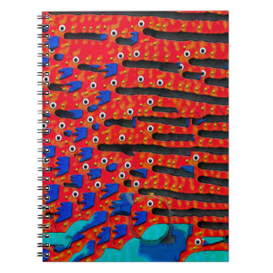 Fish Eye Abstract  Notebook