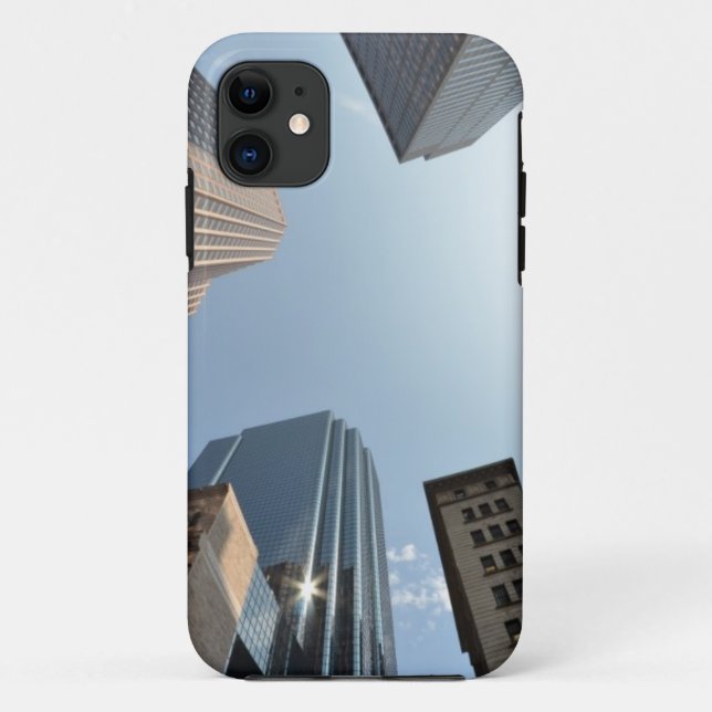Fish-eye lens of building, Boston, US Case-Mate iPhone Case (Back)
