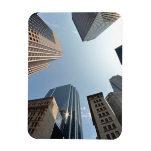 Fish-eye lens of building, Boston, US Magnet