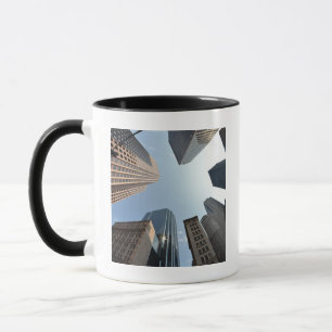 Fish-eye lens of building, Boston, US Mug