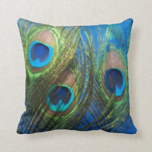 Fish Eye Peacock Still Life Cushion