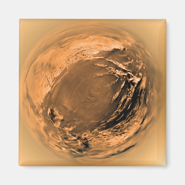 Fish-eye View of Titan's Surface Magnet (Front)