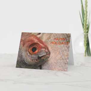 Fish Face Greeting Card