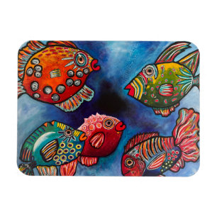 Fish Family Reunion Magnet