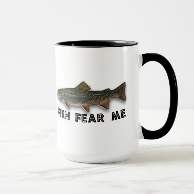 Fish Fear Me Funny Fishing Sports Mug (Right)
