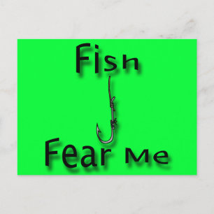 Fish Fear Me Postcard