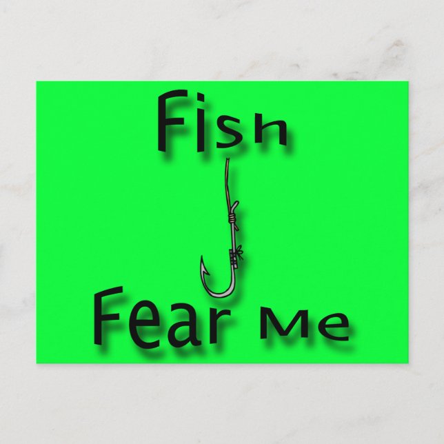 Fish Fear Me Postcard (Front)