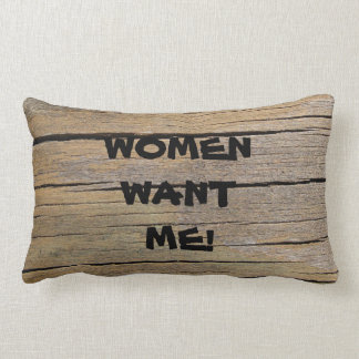 Fish Fear Me. Women Want Me pillow