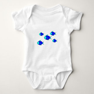 Fish, Fish, Fish, Fish, Fish Baby Bodysuit
