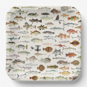 Fish Fishing  Paper Plate