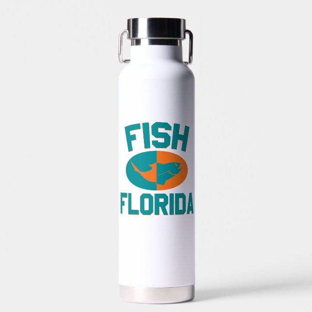 Fish Florida Colours Water Bottle (Front)