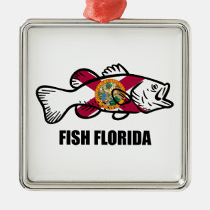 Fish Florida Metal Ornament