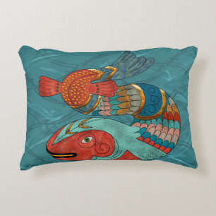 Fish Folk Decorative Cushion