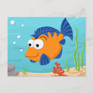 Fish for kids postcard