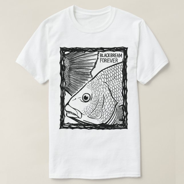 Fish Forever EYES : BLACK BREAM T-Shirt (Design Front)