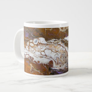 Fish Fry - Acrylic Pour designed for a mug. Large Coffee Mug