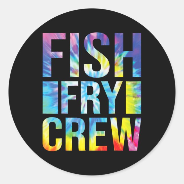Fish Fry Apparel Fish Fry Crew  Classic Round Sticker (Front)