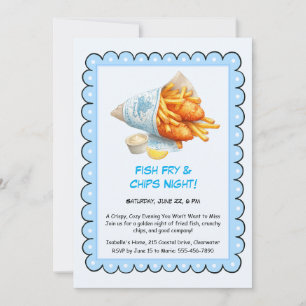 Fish Fry & Chips – Casual Seafood Party Invitation