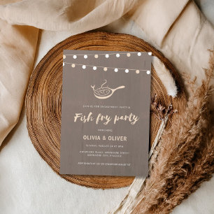 Fish fry engagement party invitation