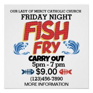 FISH FRY Instant Download or Poster / Both 