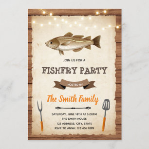 Fish fry party Invitation