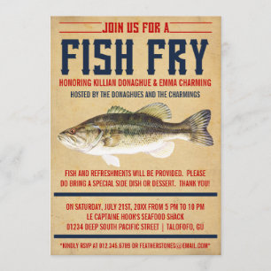 Fish Fry Party Invitations