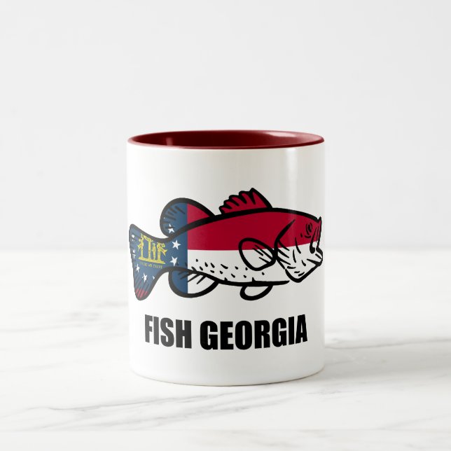 Fish Georgia Two-Tone Coffee Mug (Center)