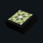 Fish glow sandy texture kaleidoscope aged green of gift box<br><div class="desc">Kaleidoscope in sandy texture barely perceptible with predominant yellowish green colour as if aged,  however,  interesting details are coloured pigments and a strong,  slightly 'aqua cyan' that resemble the shine of fish scales or compact discs(DVD).</div>
