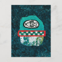 Fish Goes To Market Postcard
