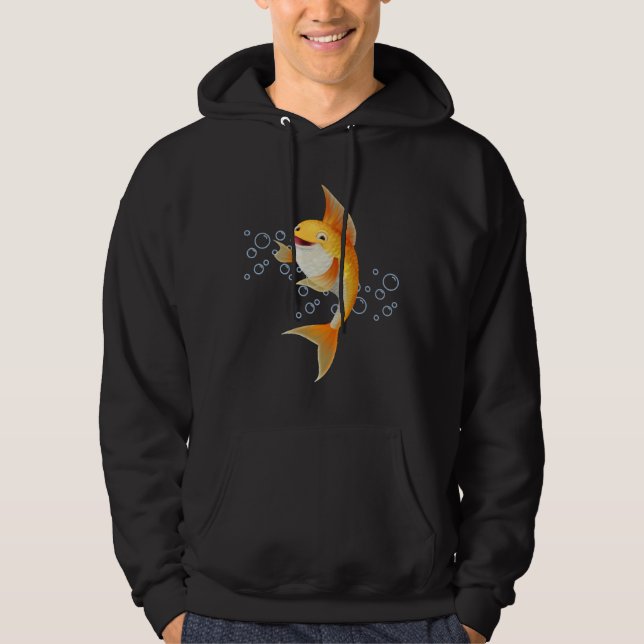 Fish Goldfish 236 Hoodie (Front)