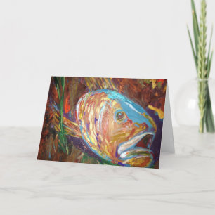 Fish Greeting Card, envelopes included Card