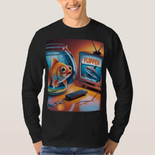 fish HAING FUN watching FLIPPER T-Shirt