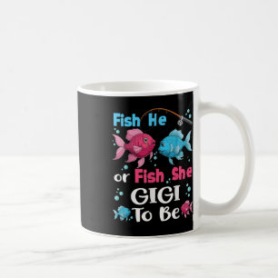 Fish He Or Fish She Gender Reveal Family Matching Coffee Mug
