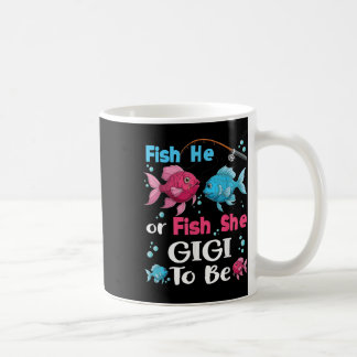 Fish He Or Fish She Gender Reveal Family Matching  Coffee Mug