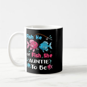 Fish He Or Fish She Gender Reveal Family Matching  Coffee Mug