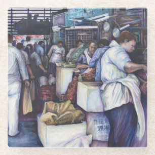 Fish Head Soup, Singapore Glass Coaster
